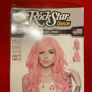 Rockstar Cosplay Pink Wig